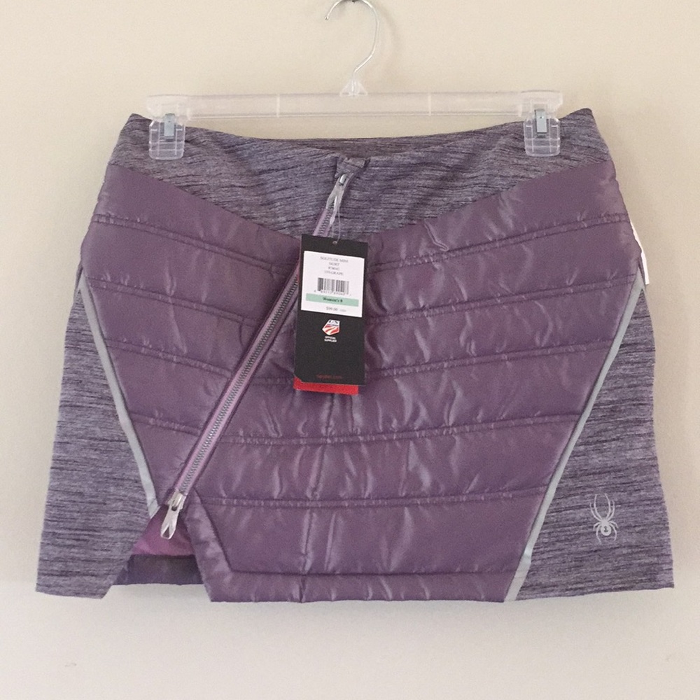 (Spyder) Quilted winter snow mini skirt